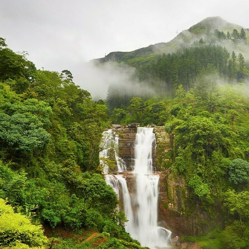водопад Шри-Ланка